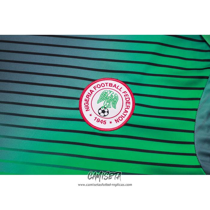 Chandal del Nigeria 2024-2025 Manga Corta Gris Verde - Pantalon Corto